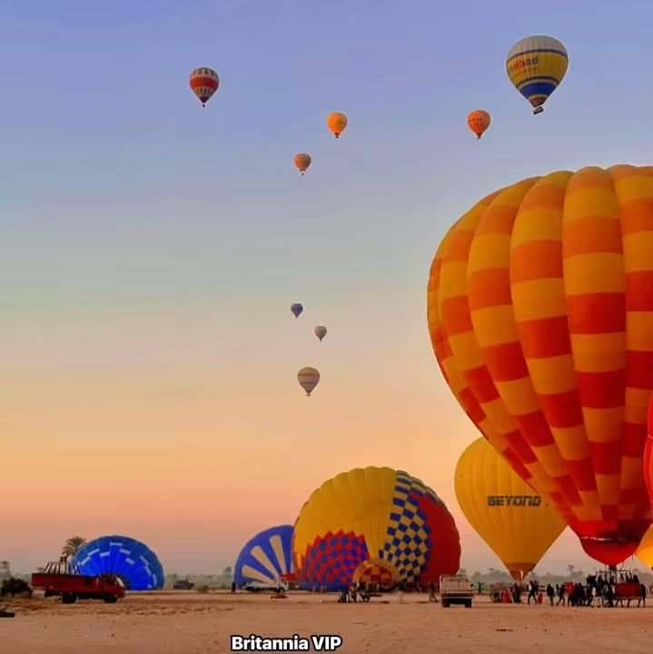 Sunrise Hot Air Balloon Flight over Luxor