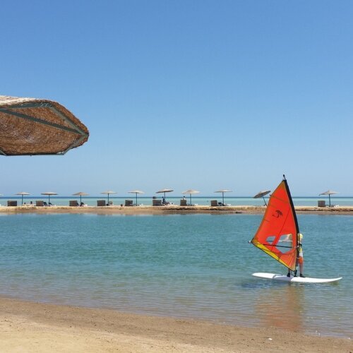 Beach in El Gouna, Red Sea, Egypt
