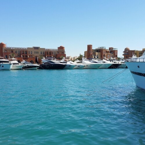 El Gouna port and waterfront, Red Sea, Egypt