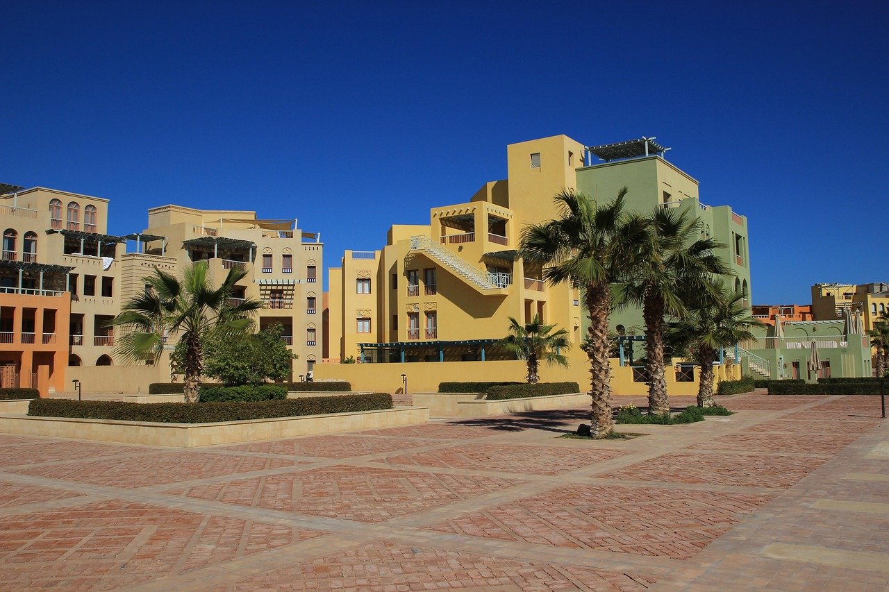 El Gouna town and lagoons, Red Sea, Egypt