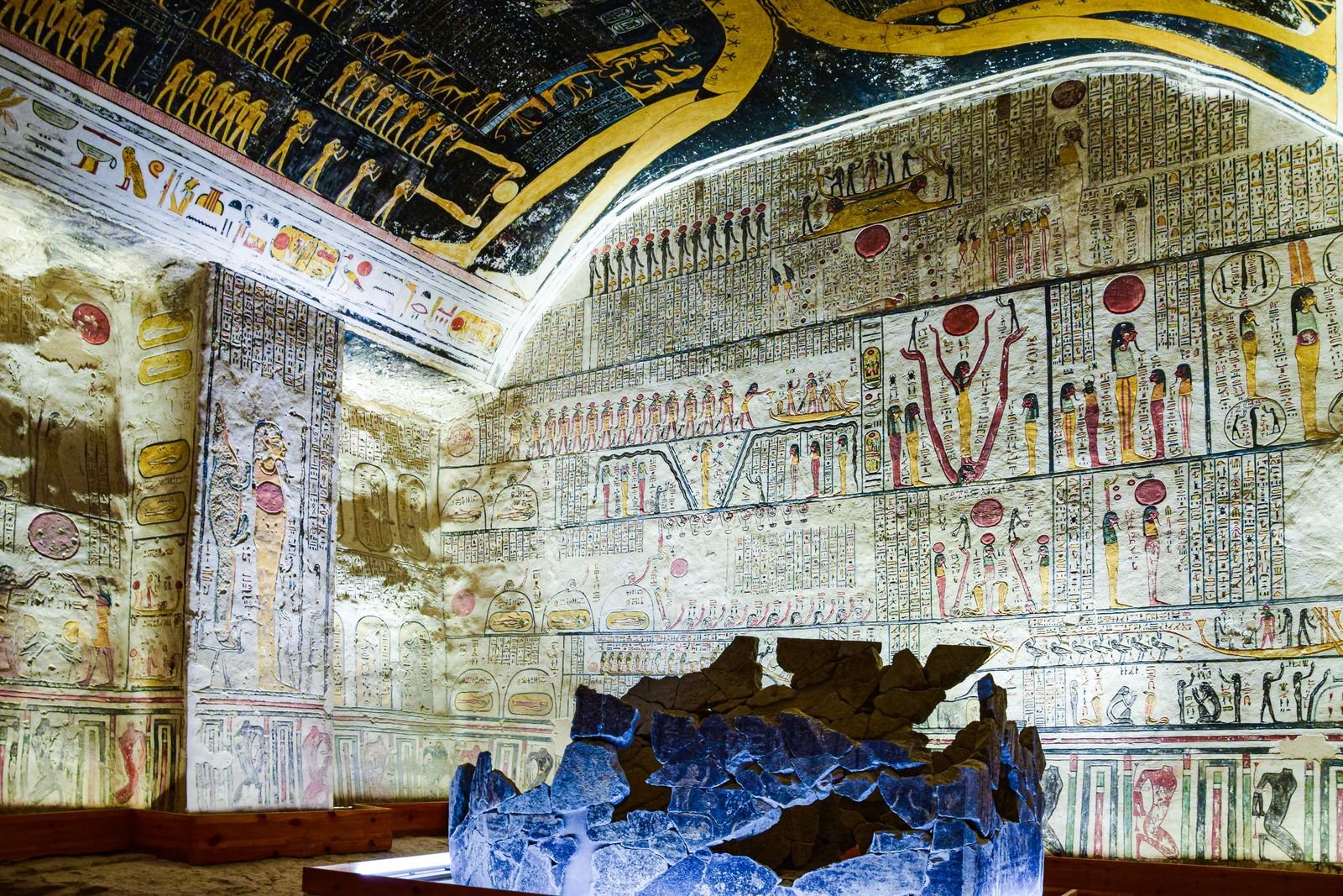 Painted royal tomb in the Valley of the Kings, Luxor
