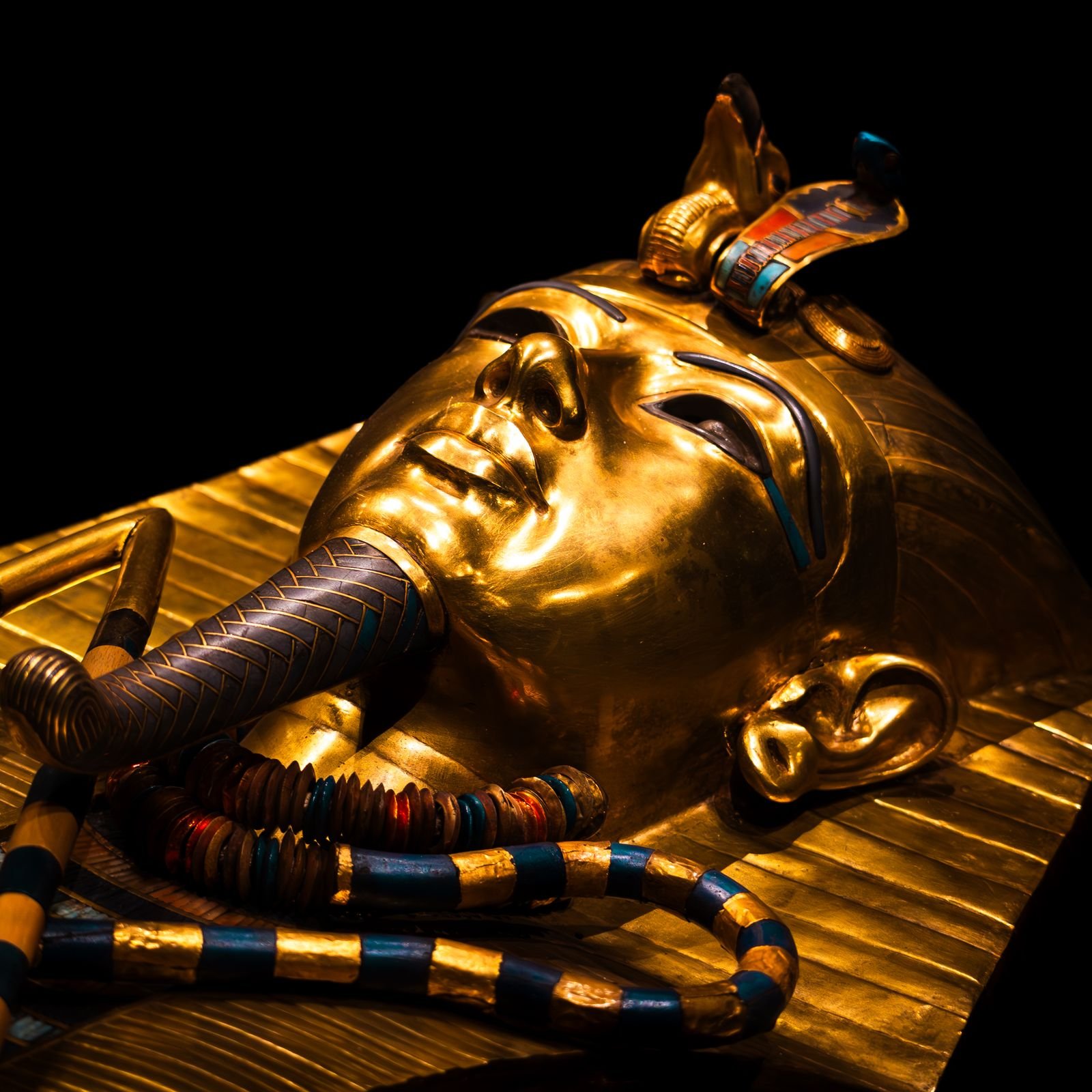 Tutankhamun golden mask Grand Egyptian Museum